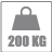 icone poids jusqu'à 200kg